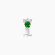 Sedna | Emerald & Diamond Floating Navel Piercing