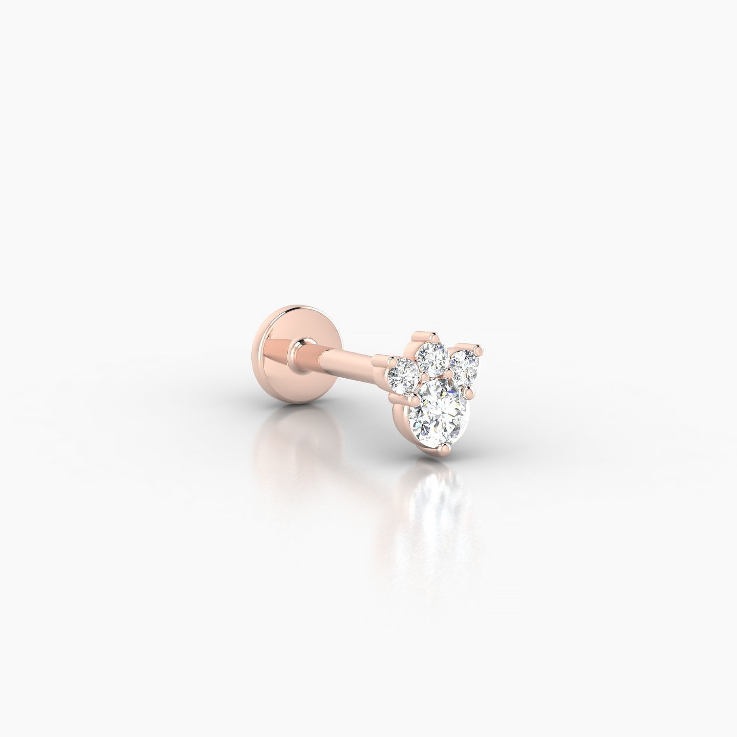 Sedna | 18k Rose Gold 5 mm 8 mm Diamond Piercing