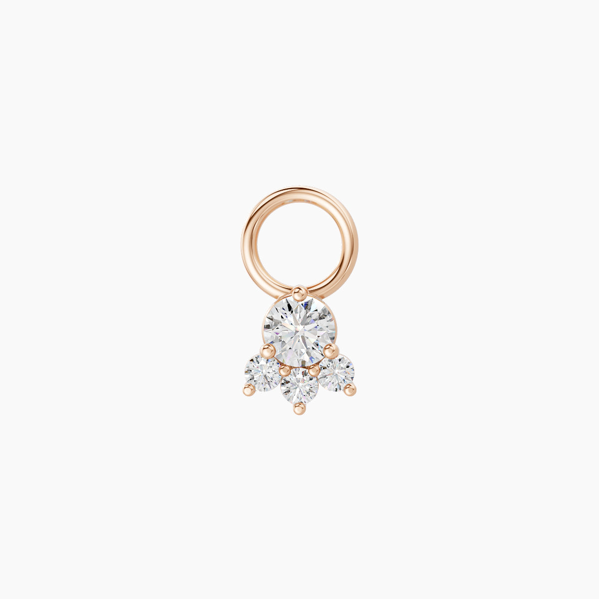 Sedna | 18k Rose Gold 4.5 mm Diamond Charm