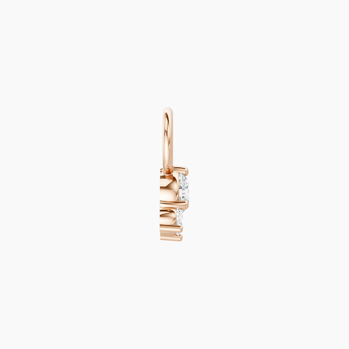 Sedna | 18k Rose Gold 4.5 mm Diamond Charm