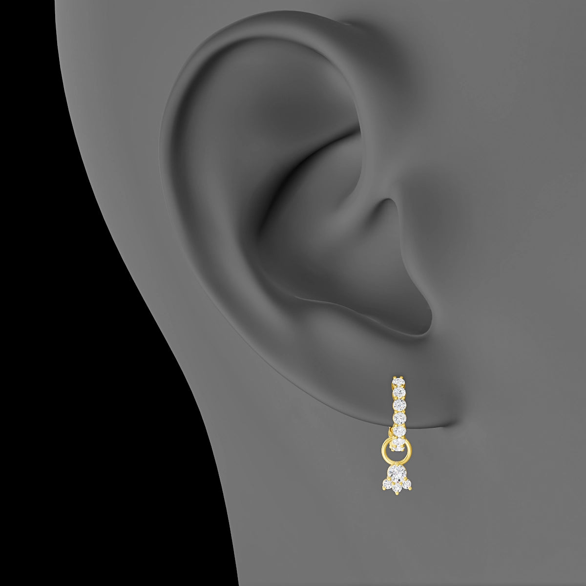 Sedna | 18k Yellow Gold 4.5 mm Diamond Charm