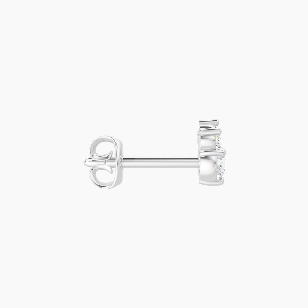 Sedna | 18k White Gold 4.5 mm Diamond Earring