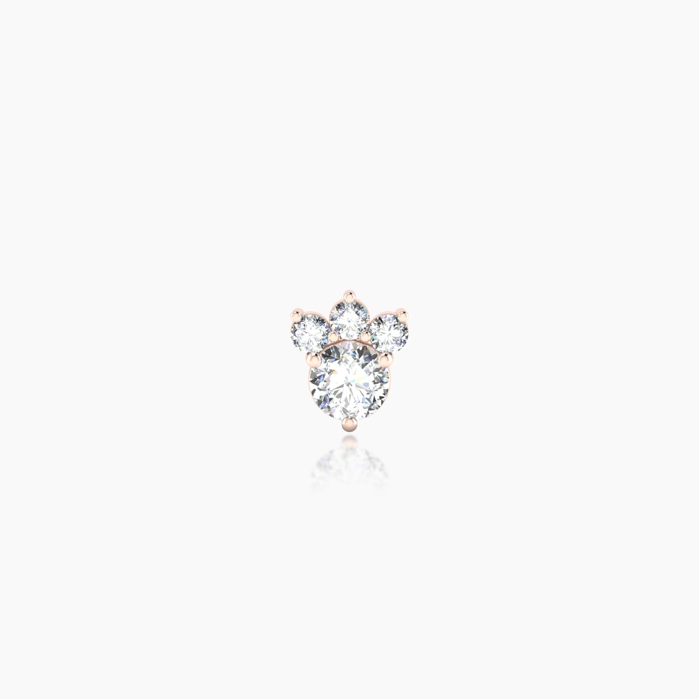 Sedna | 18k Rose Gold 5.5 mm 5 mm Diamond Nostril Piercing