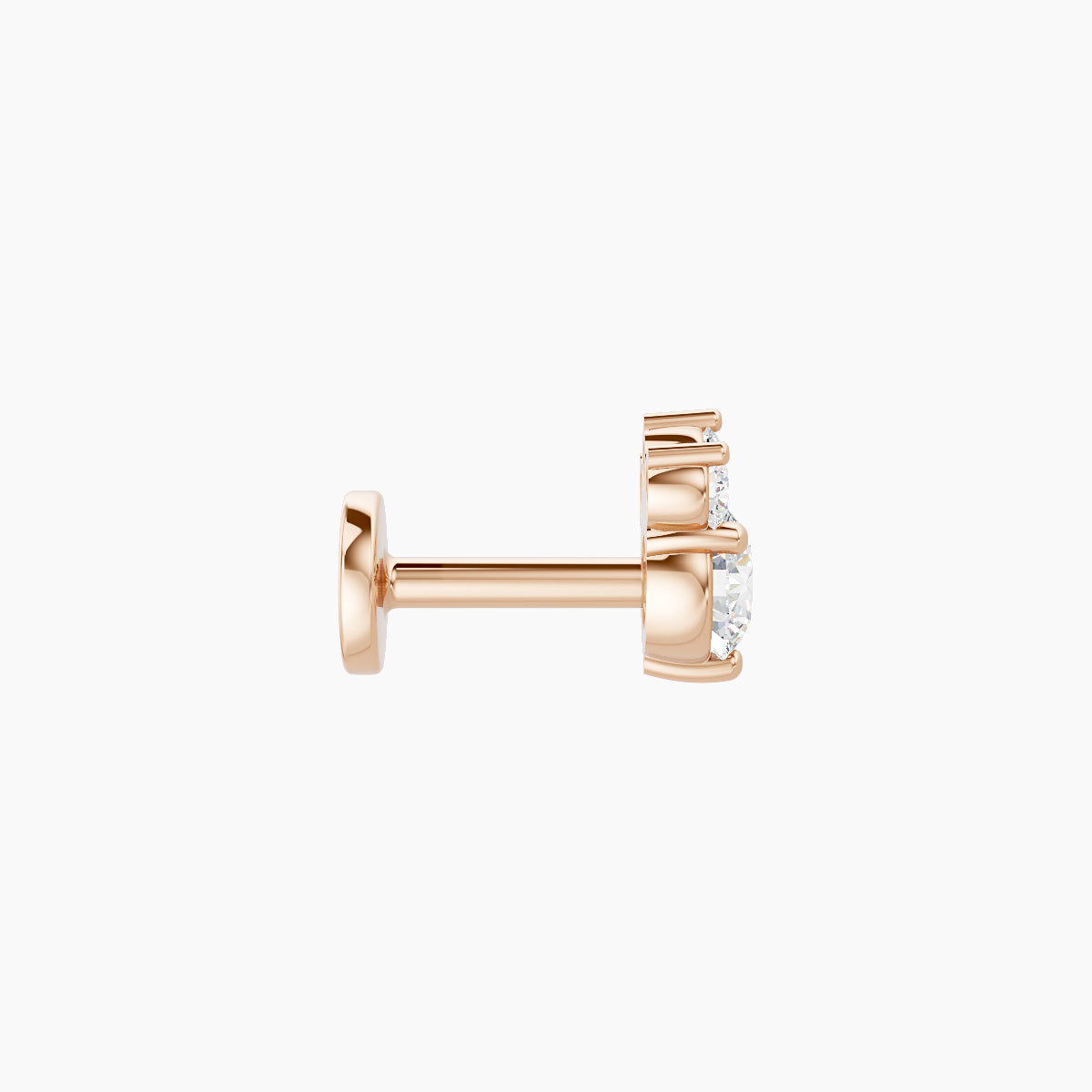 Sedna | 18k Rose Gold 5.5 mm 5 mm Diamond Piercing