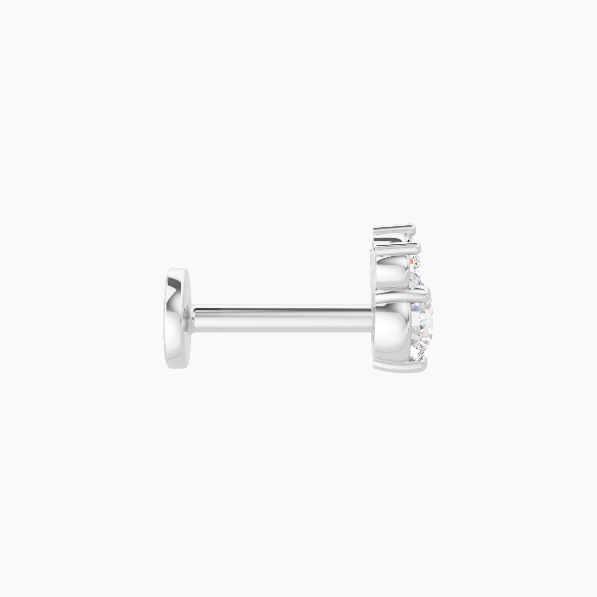 Sedna | 18k White Gold 5.5 mm 6.5 mm Diamond Piercing