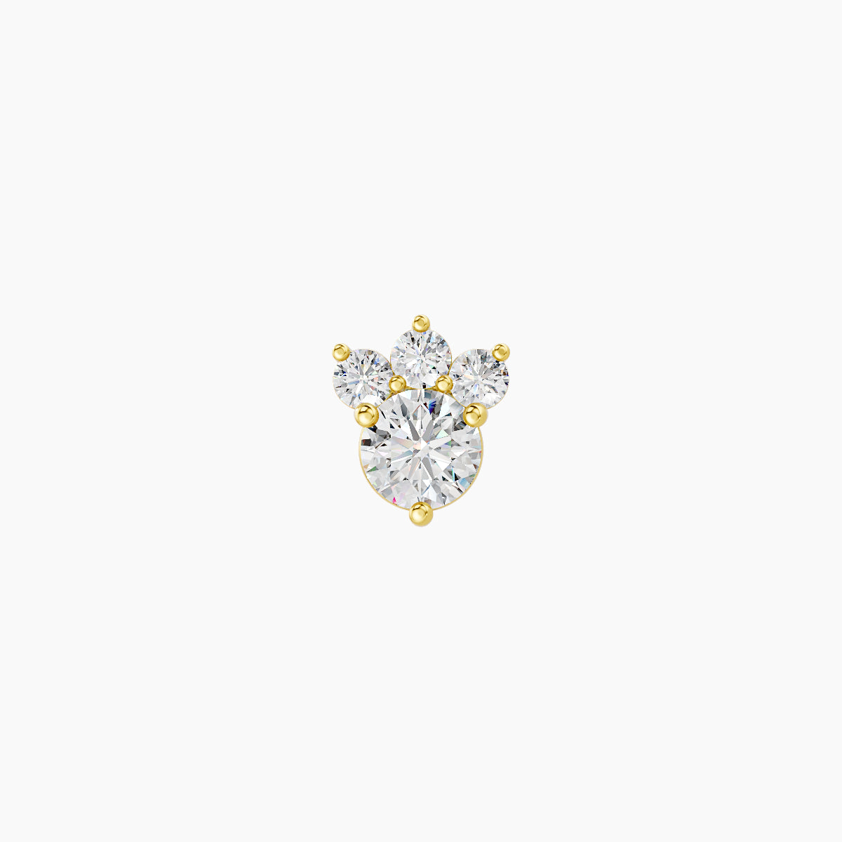 Sedna | 18k Yellow Gold 5.5 mm 6.5 mm Diamond Piercing