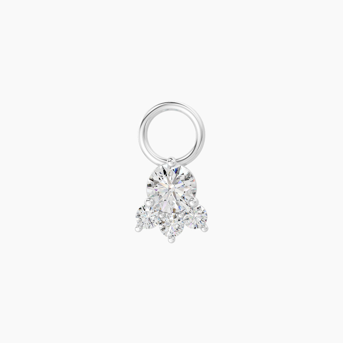 Sedna | 18k White Gold 5.5 mm Diamond Charm