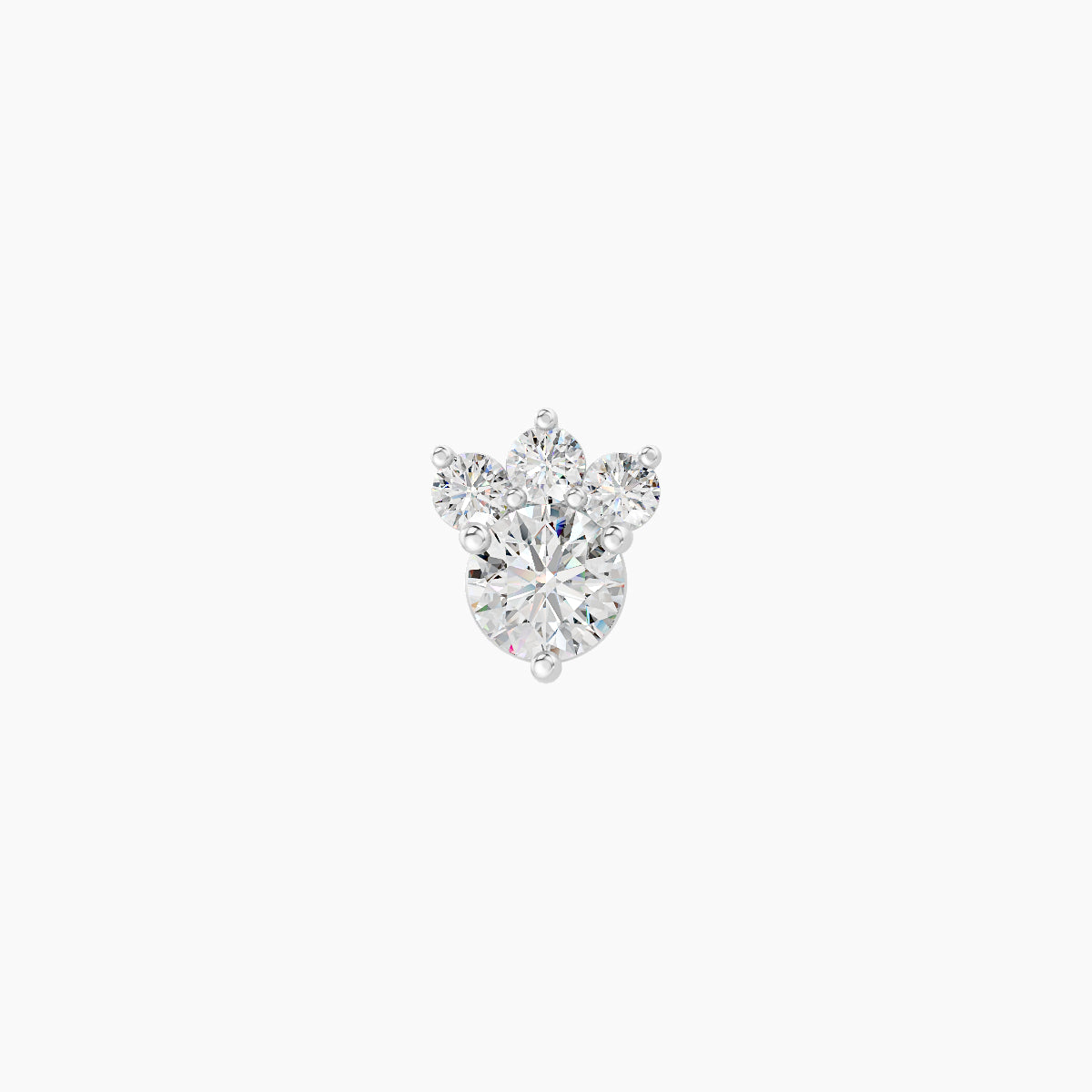 Sedna | 18k White Gold 5.5 mm Diamond Earring