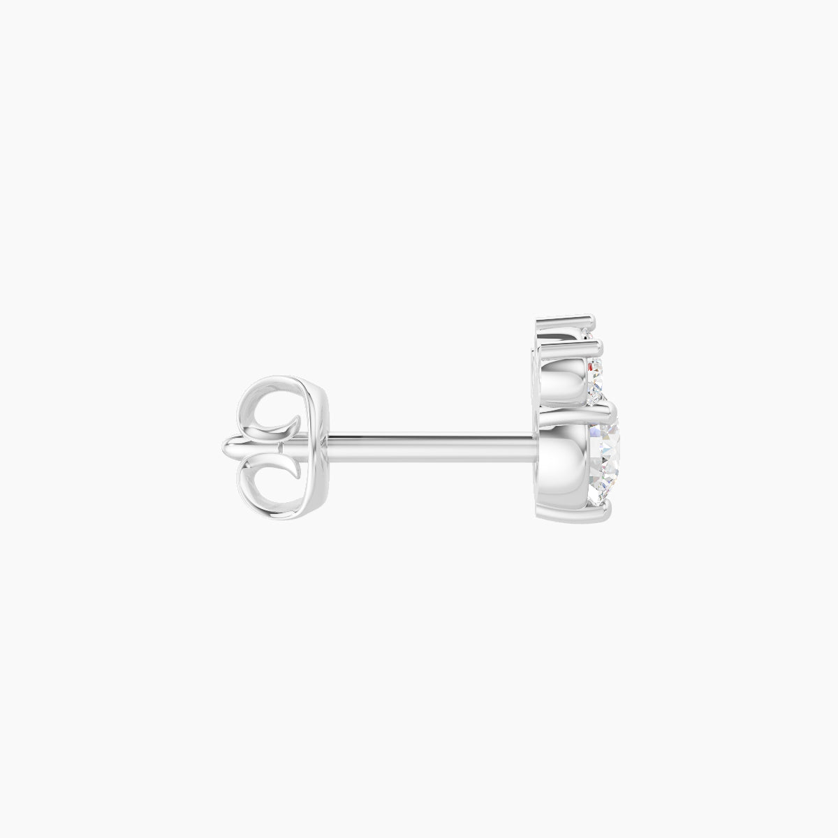 Sedna | 18k White Gold 5.5 mm Diamond Earring