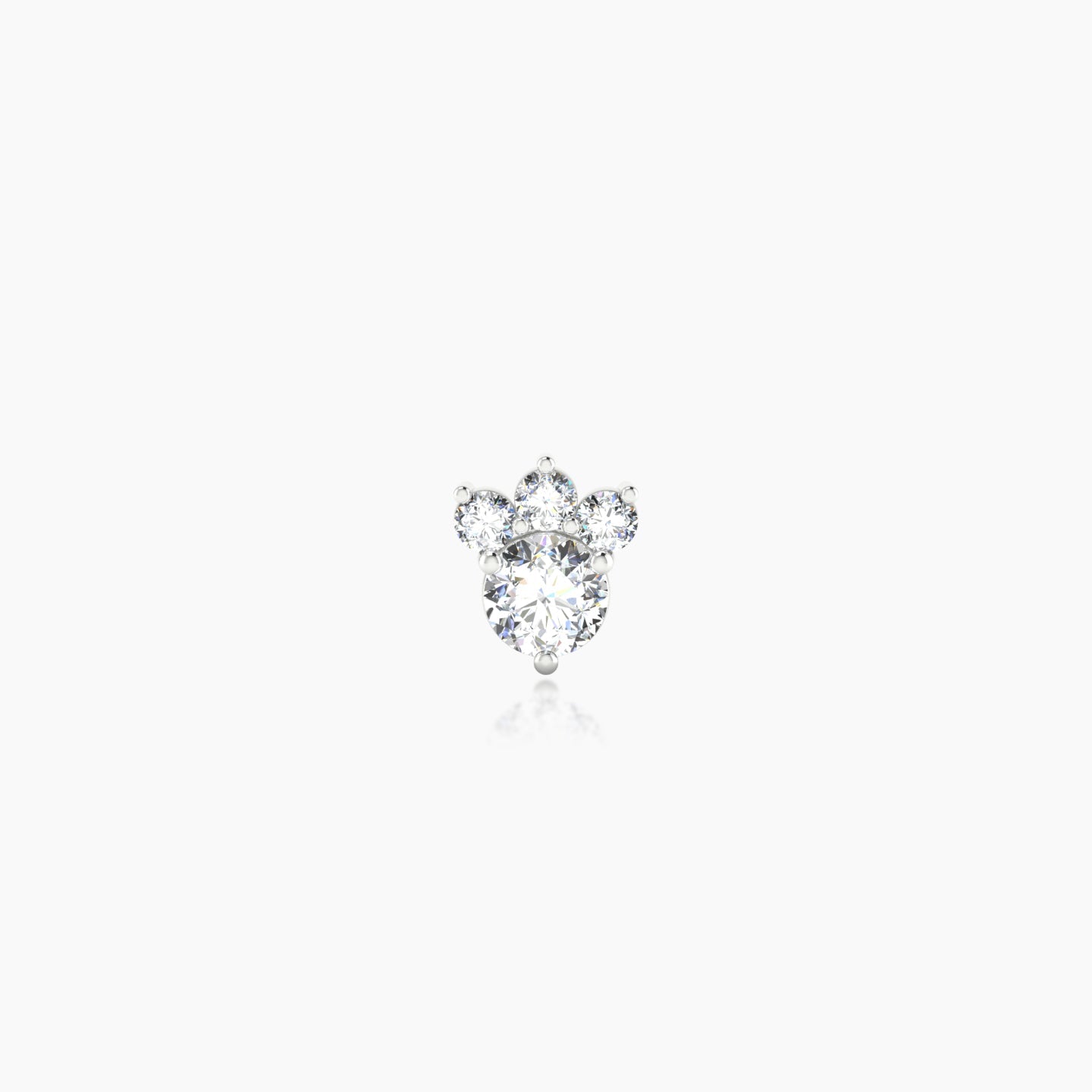 Sedna | 18k White Gold 5.5 mm Diamond Piercing