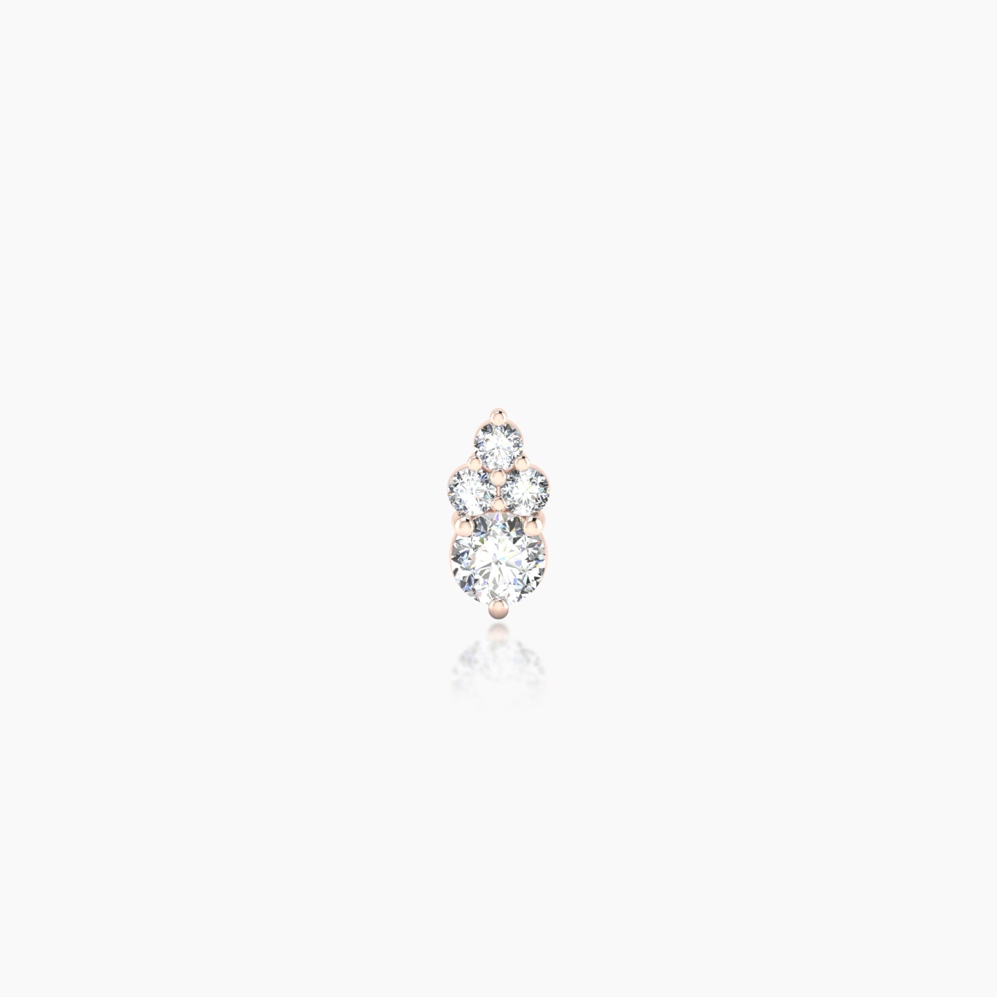 Sif | 18k Rose Gold 6 mm 5 mm Diamond Piercing