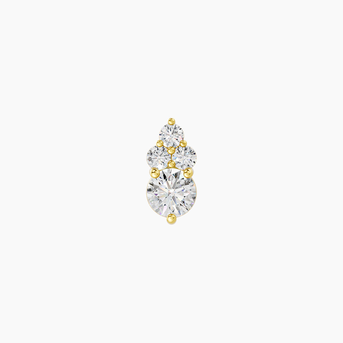 Sif | 18k Yellow Gold 6.5 mm 6.5 mm Diamond Piercing