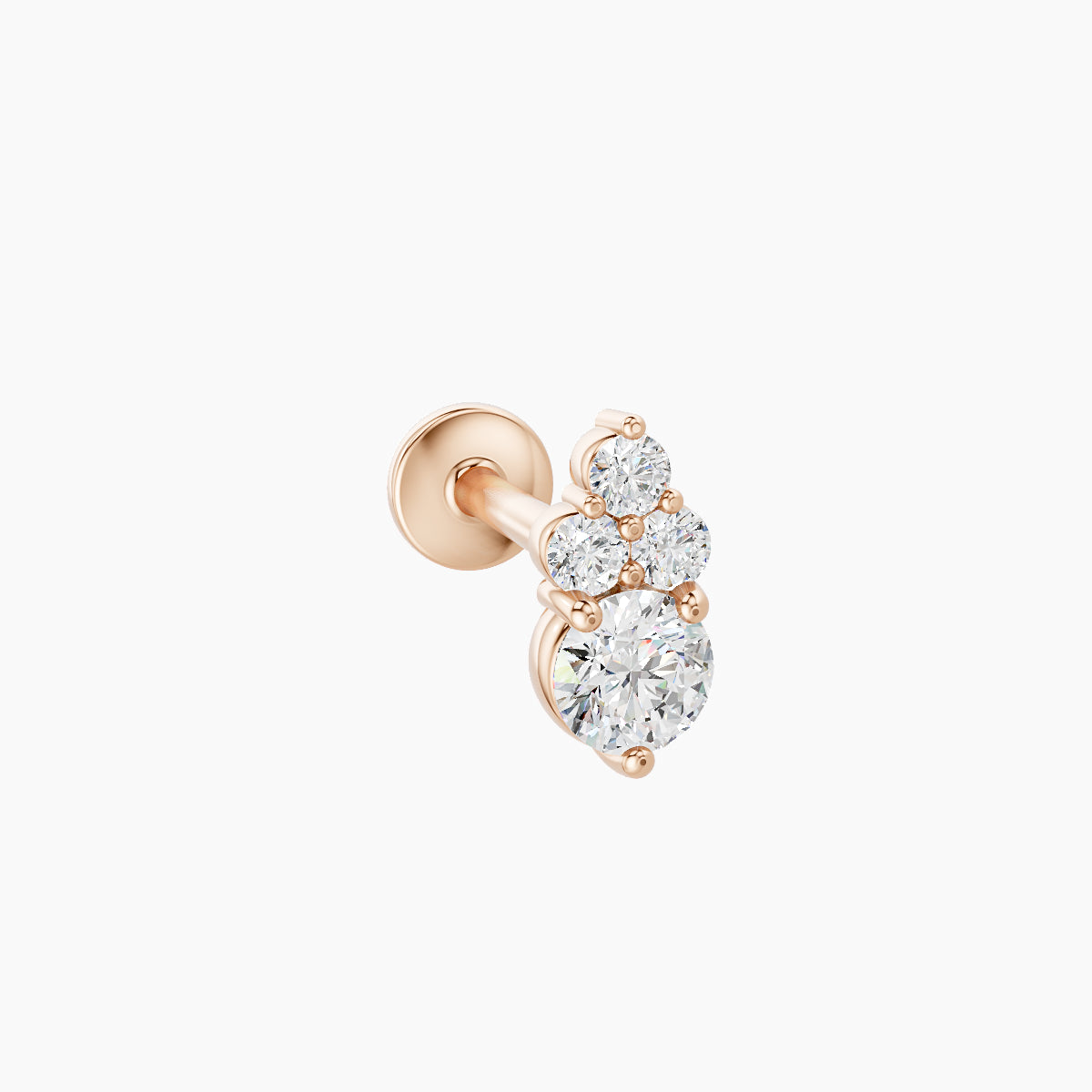 Sif | 18k Rose Gold 6.5 mm 8 mm Diamond Piercing
