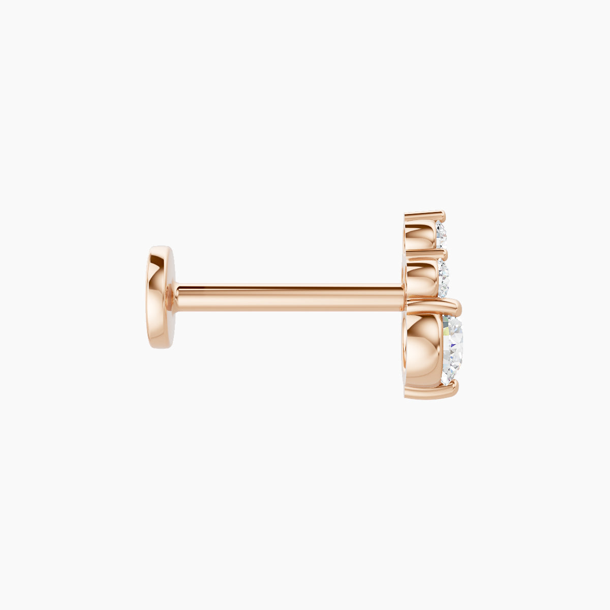 Sif | 18k Rose Gold 6.5 mm 8 mm Diamond Piercing