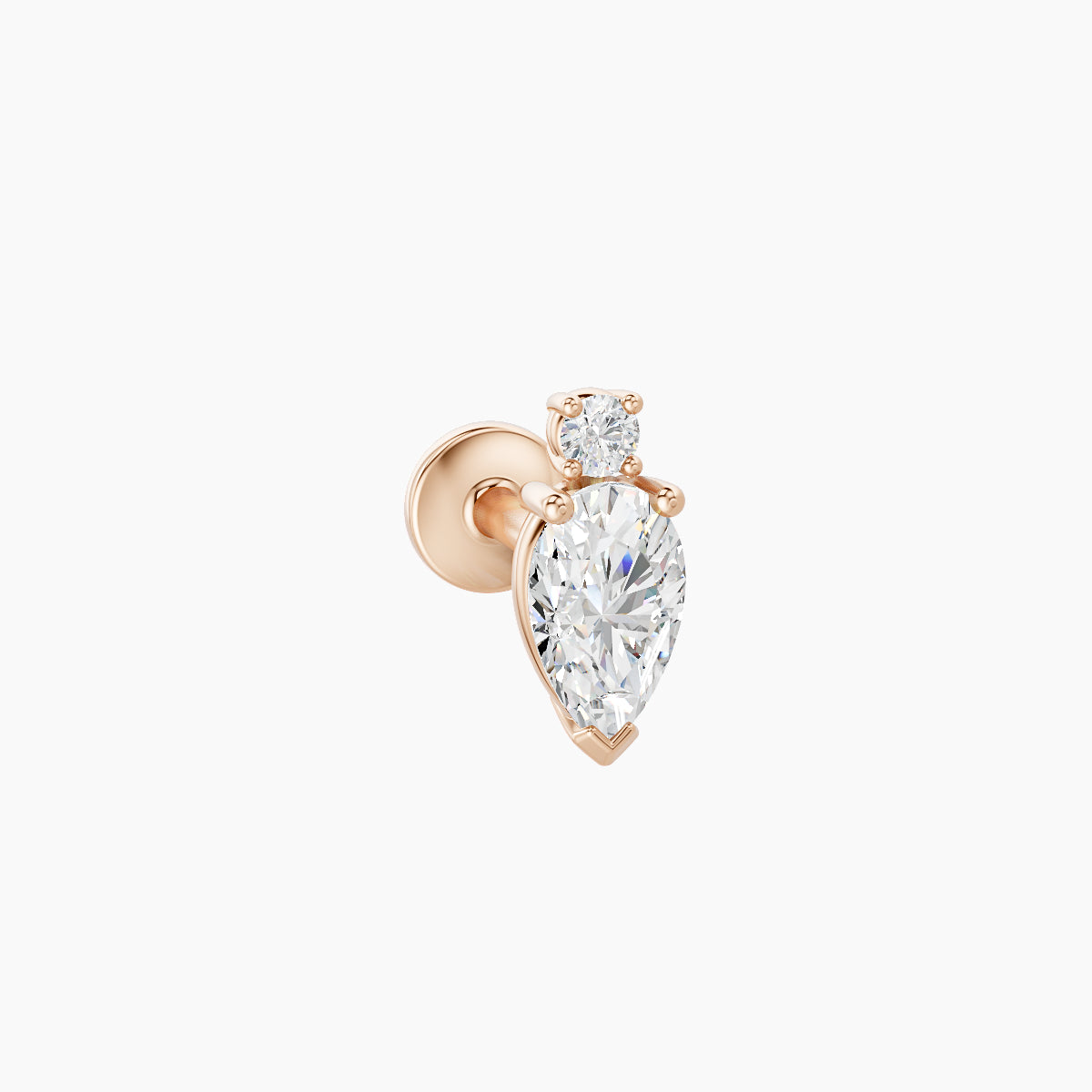 Skadi | 18k Rose Gold 7 mm 5 mm Diamond Piercing