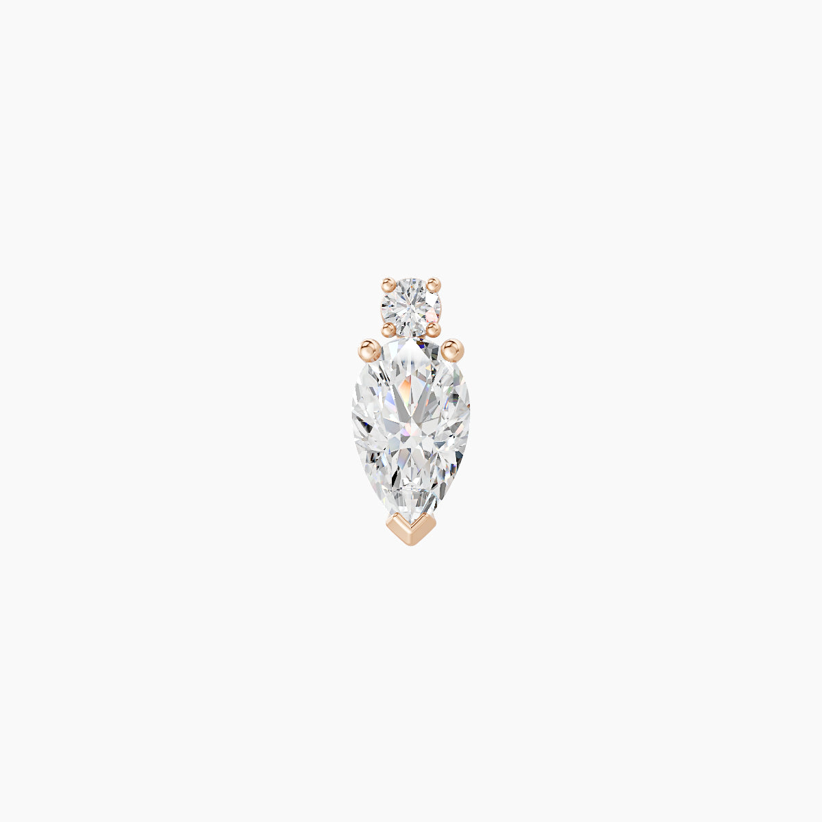 Skadi | 18k Rose Gold 7 mm 6.5 mm Diamond Piercing