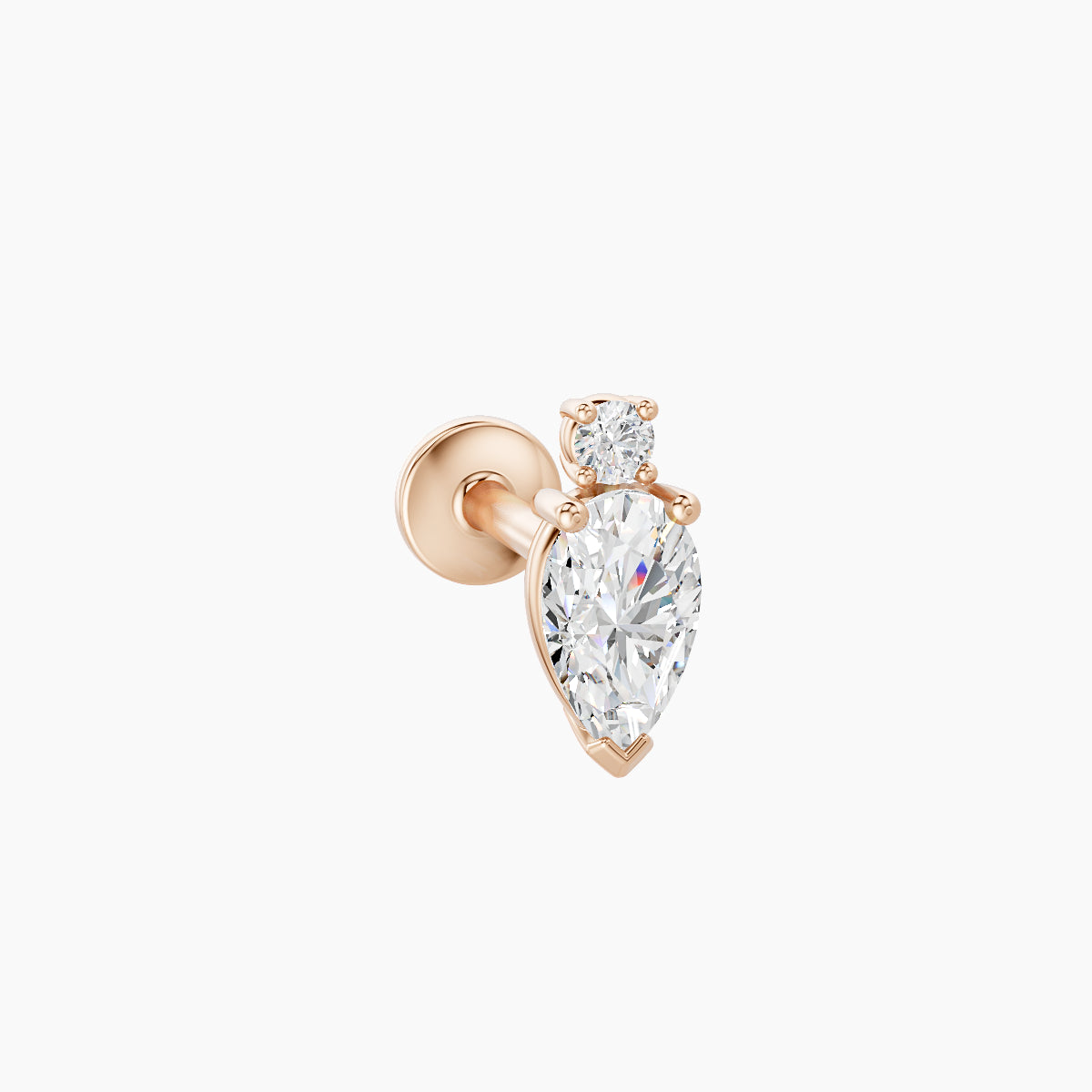 Skadi | 18k Rose Gold 7 mm 6.5 mm Diamond Piercing