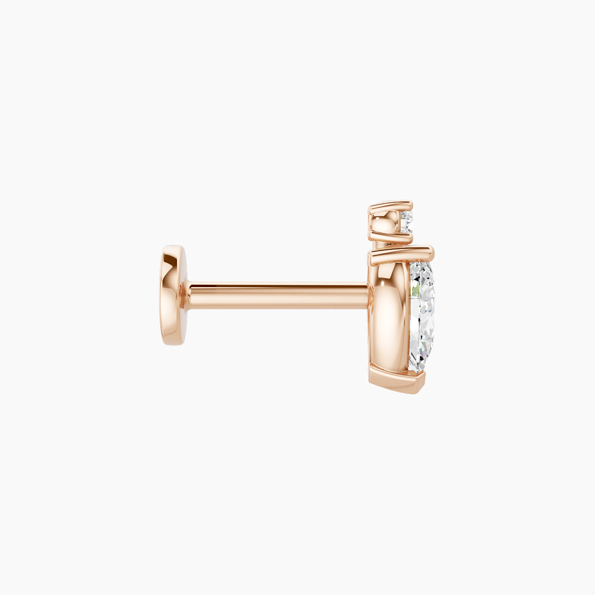 Skadi | 18k Rose Gold 7 mm 6.5 mm Diamond Piercing