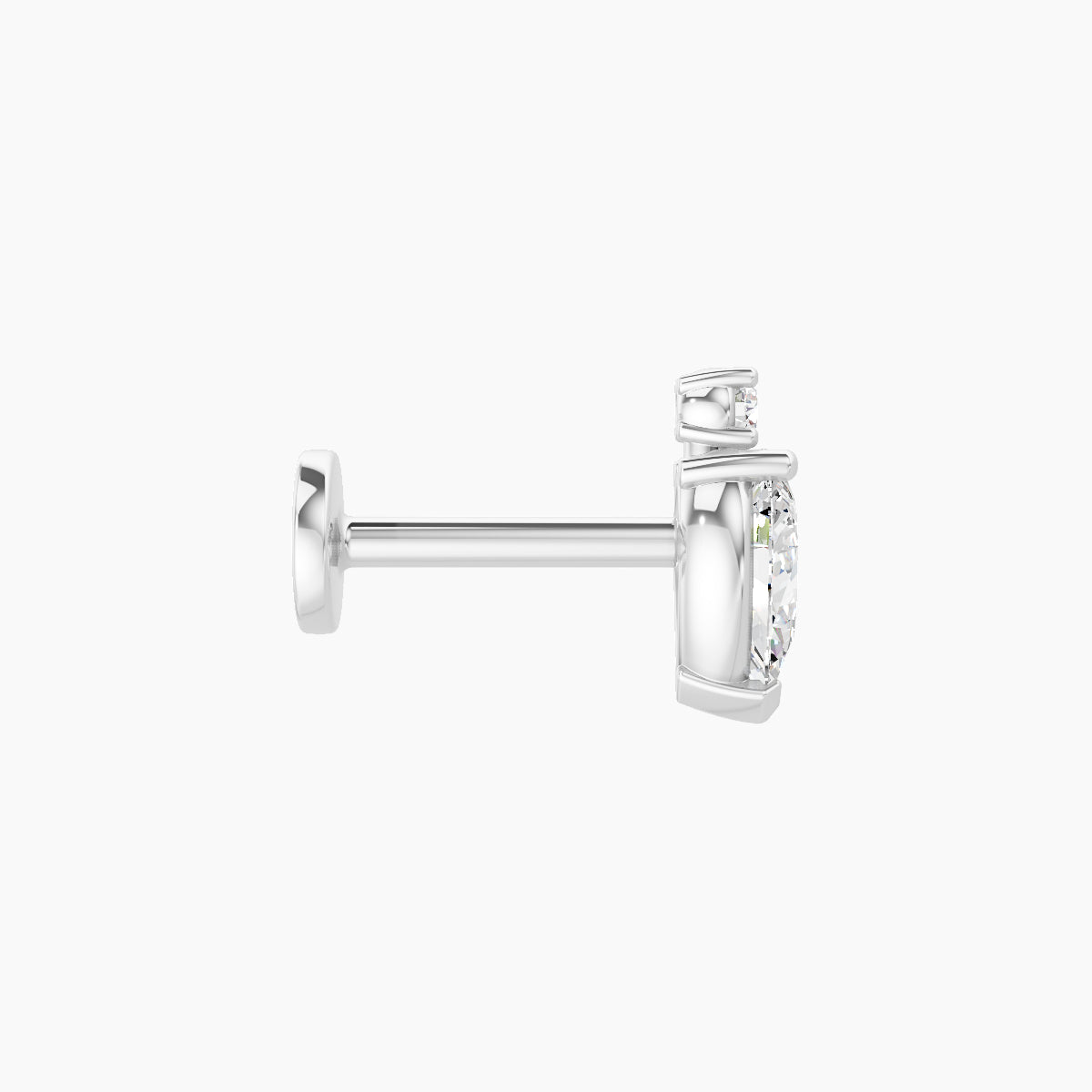 Skadi | 18k White Gold 7 mm 6.5 mm Diamond Piercing