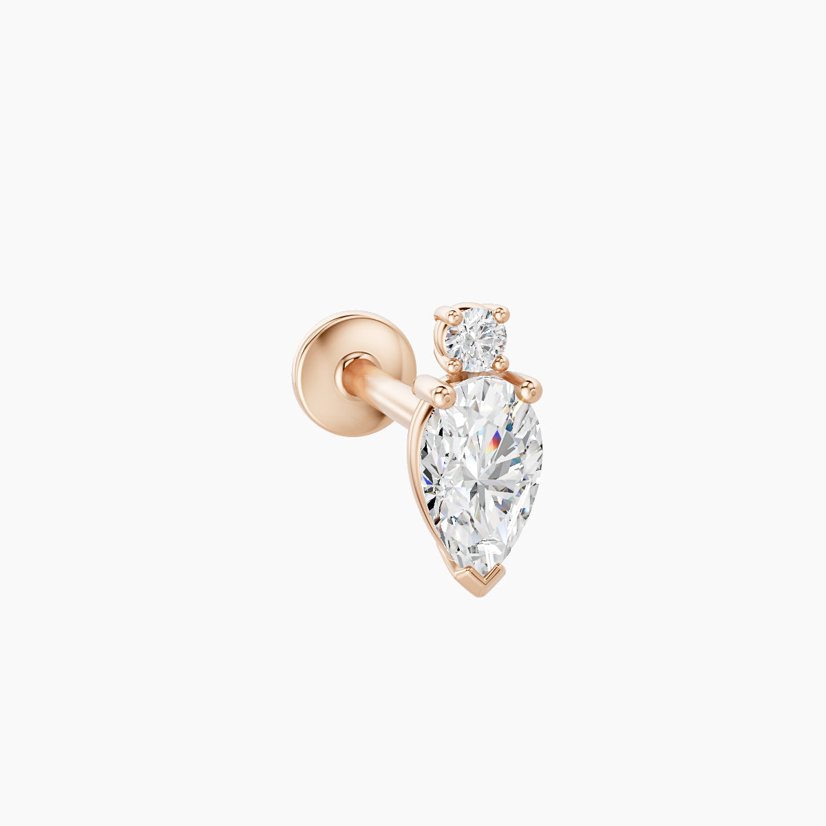 Skadi | 18k Rose Gold 7 mm 8 mm Diamond Piercing