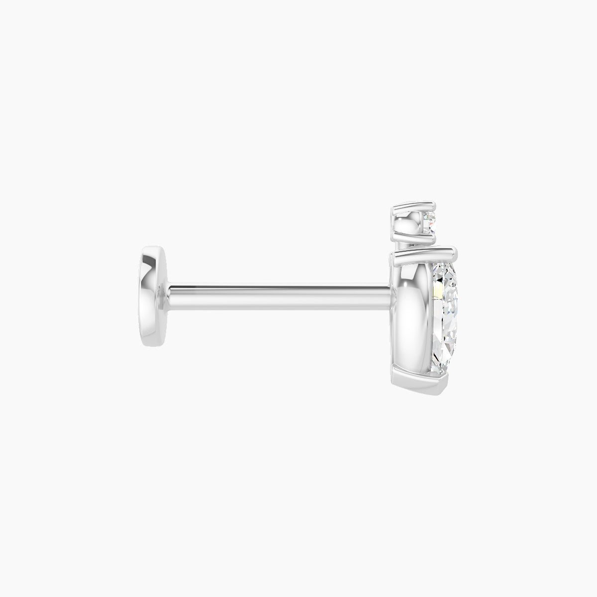 Skadi | 18k White Gold 7 mm 8 mm Diamond Piercing