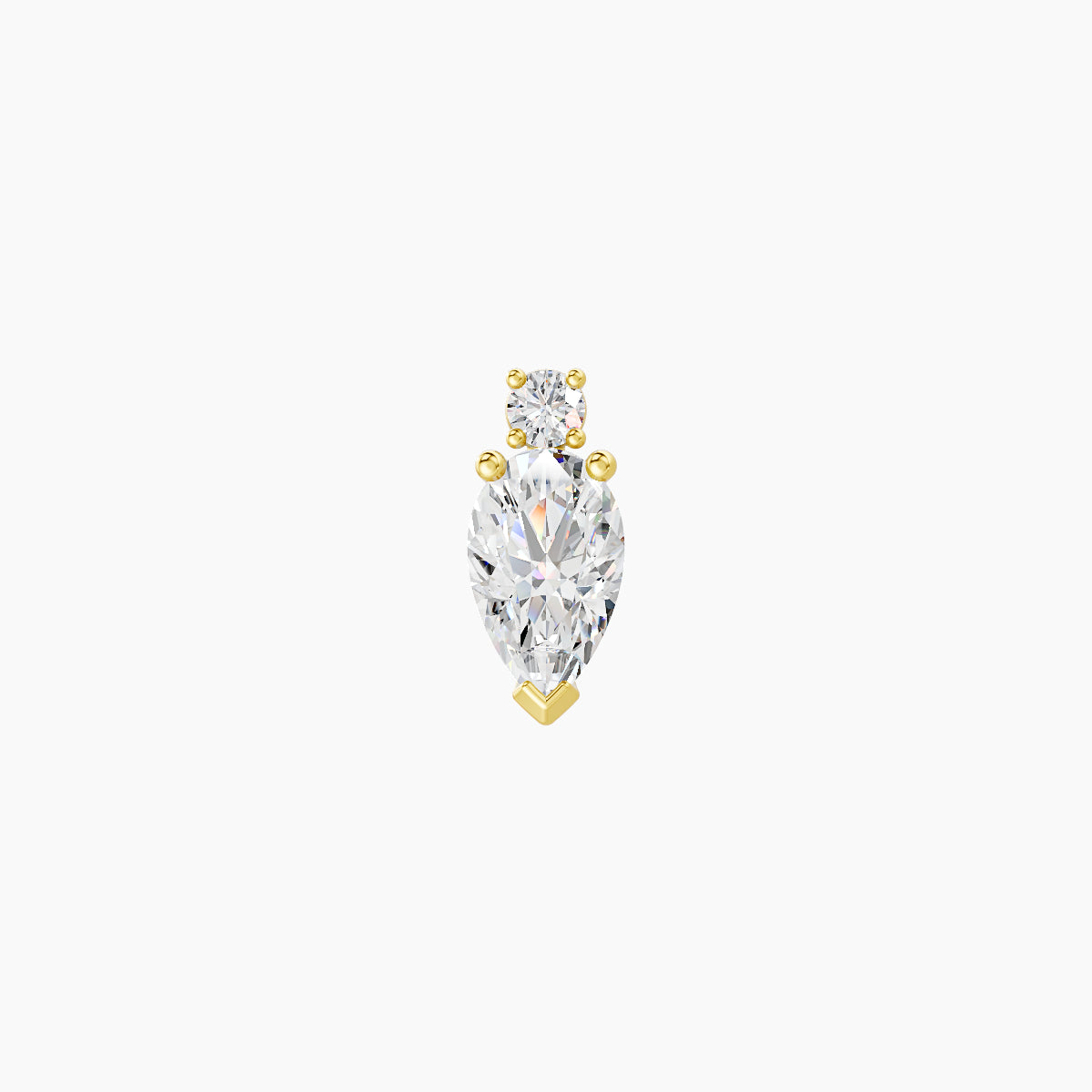 Skadi | 18k Yellow Gold 7 mm 8 mm Diamond Piercing