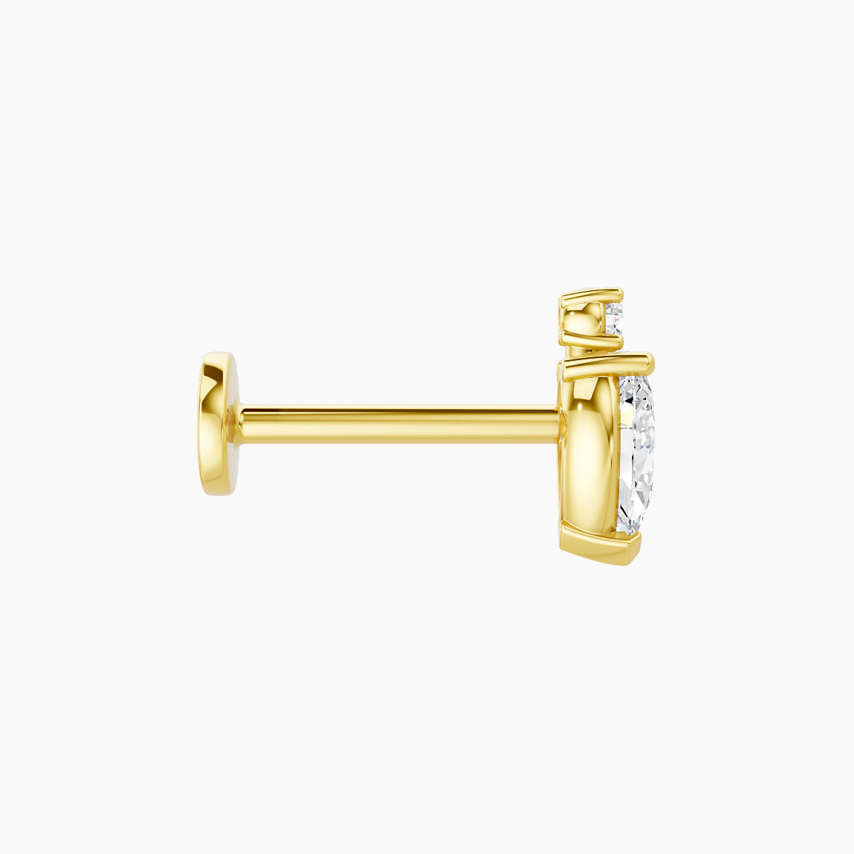 Skadi | 18k Yellow Gold 7 mm 8 mm Diamond Piercing