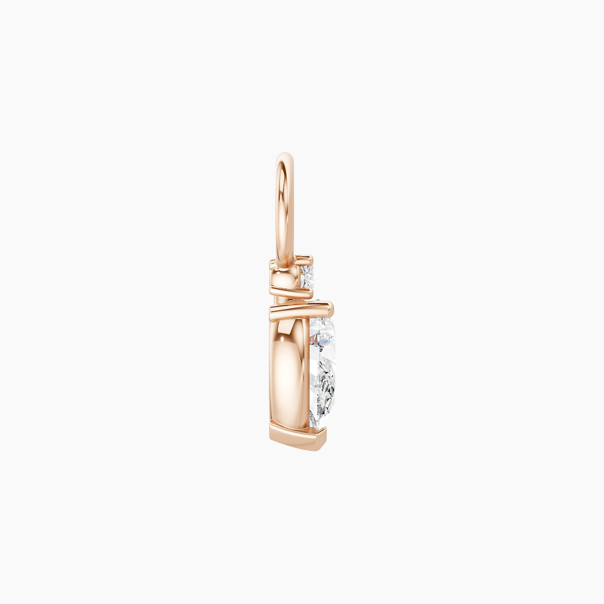 Skadi | 18k Rose Gold 7 mm Diamond Charm