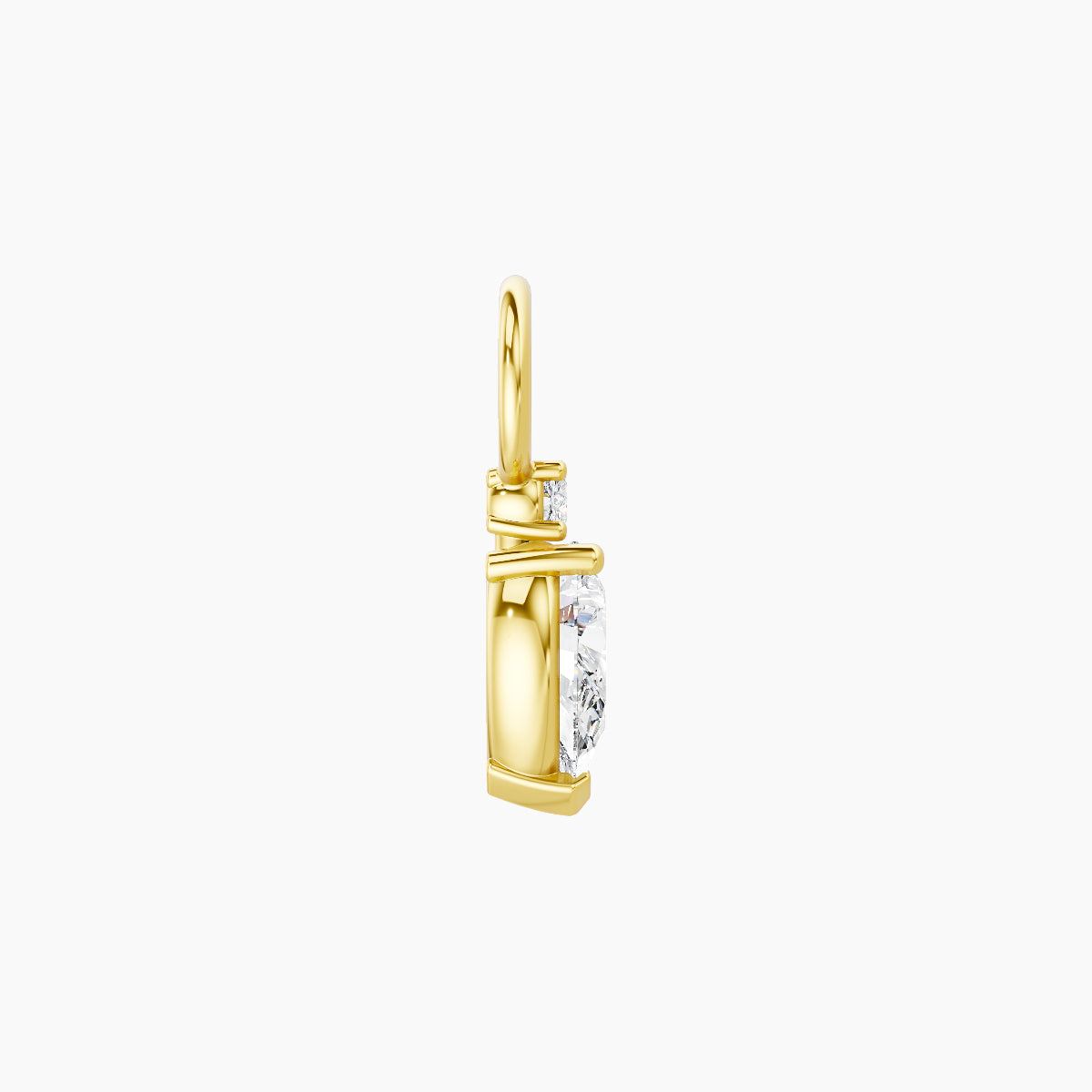Skadi | 18k Yellow Gold 7 mm Diamond Charm