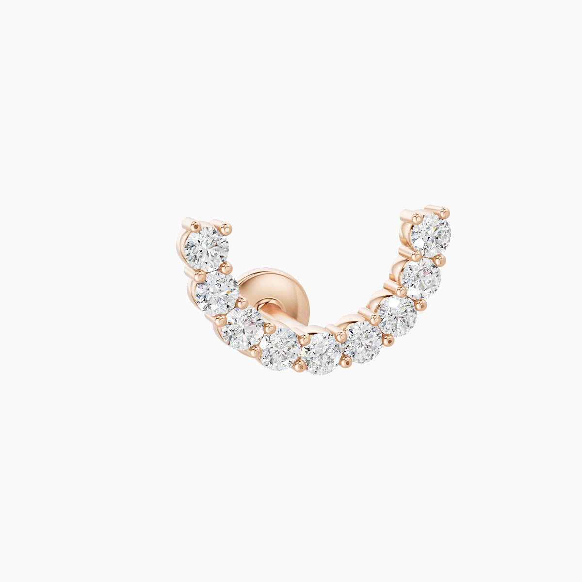 Sophia | 18k Rose Gold 5 mm Diamond Conch Piercing