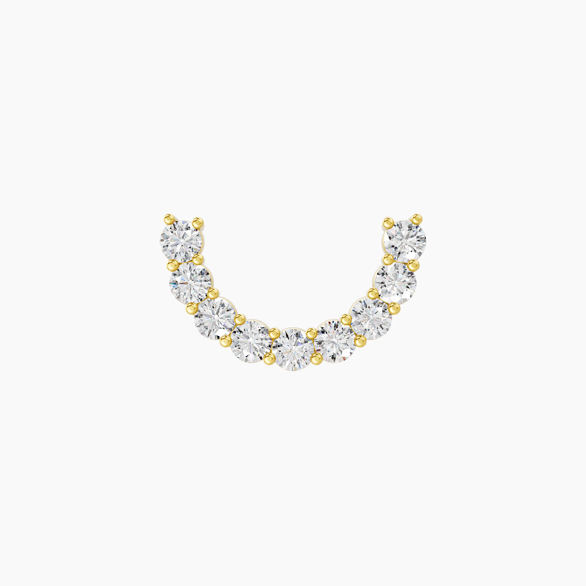 Sophia | 18k Yellow Gold 8 mm Diamond Conch Piercing