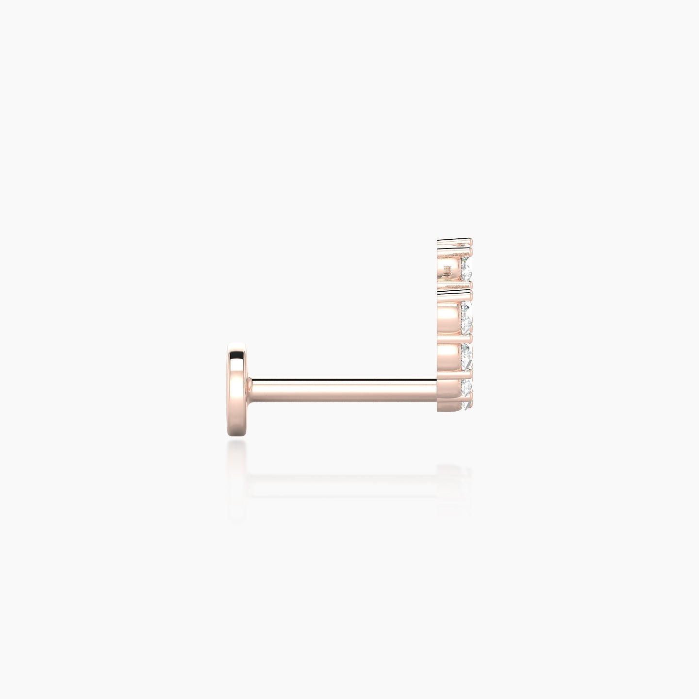 Sophia | 18k Rose Gold Diamond Conch Piercing