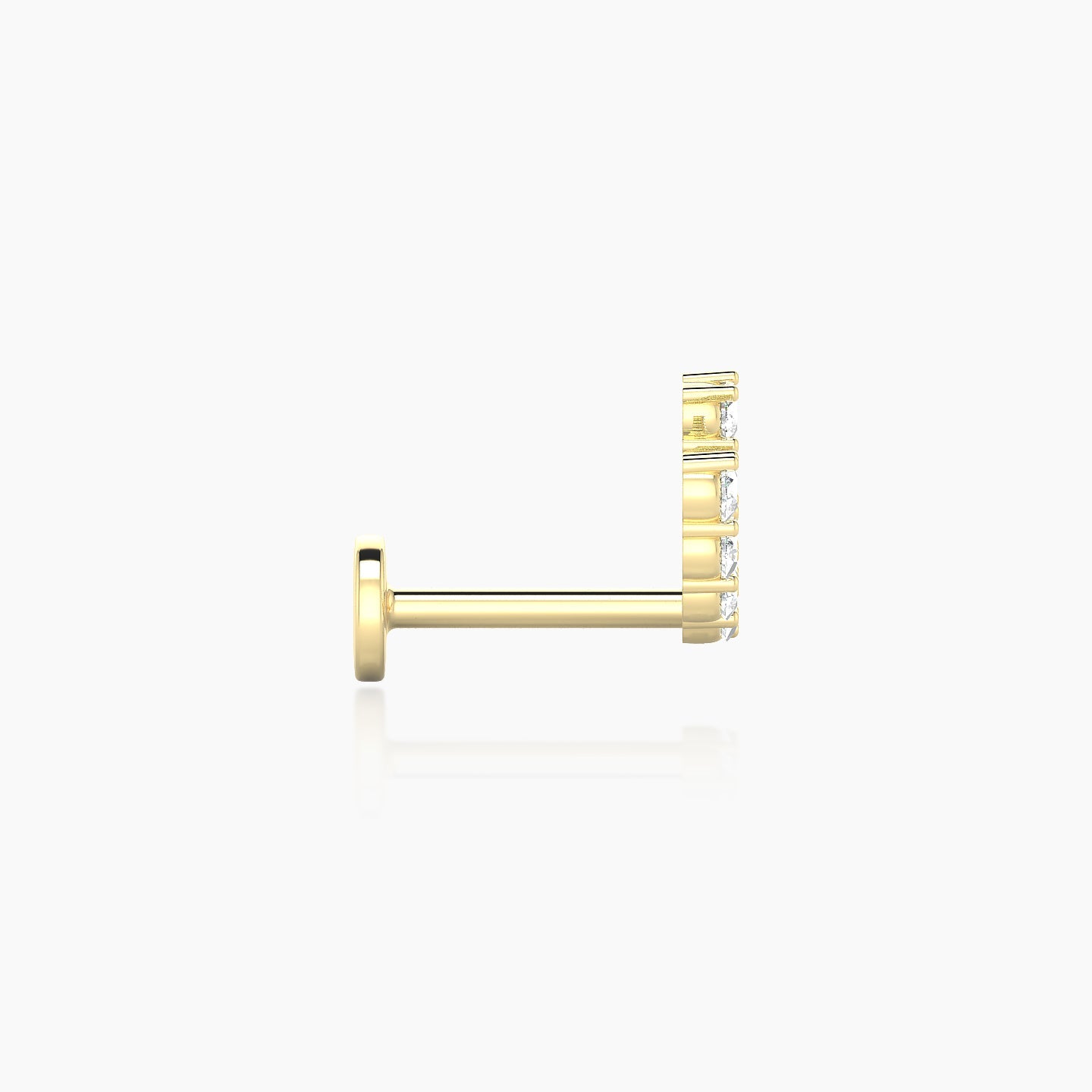 Sophia | 18k Yellow Gold Diamond Conch Piercing