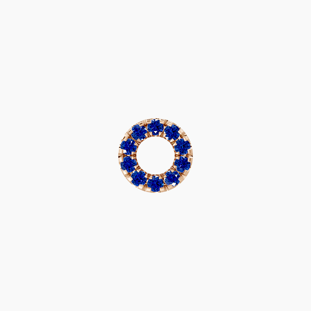 Sulis | 18k Rose Gold 5 mm 5 mm Sapphire Piercing