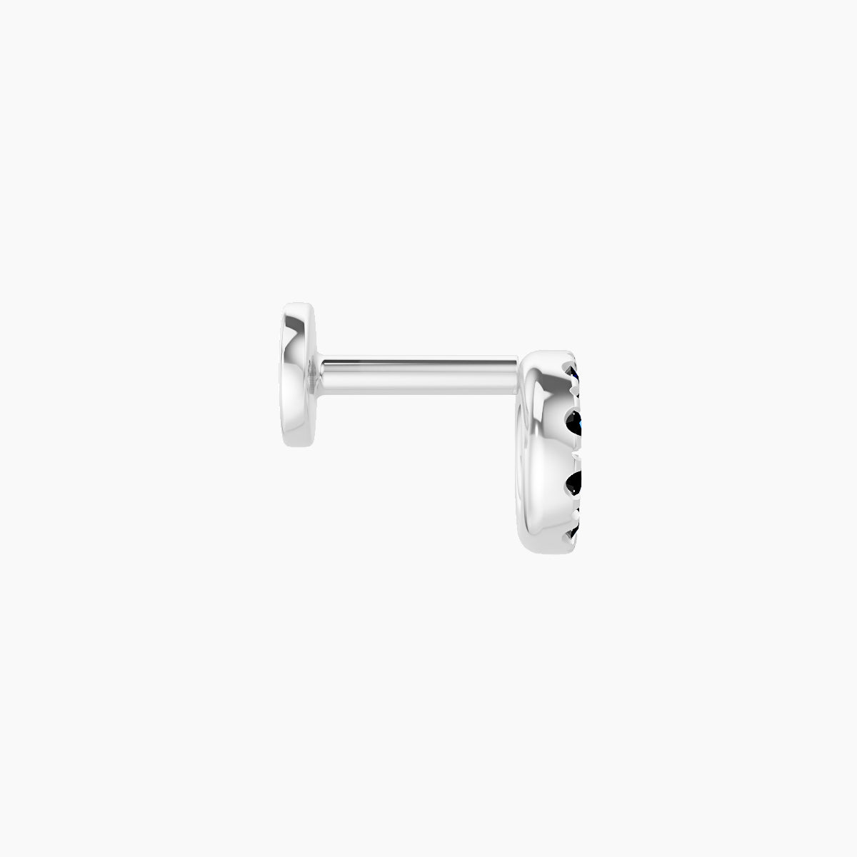 Sulis | 18k White Gold 5 mm 5 mm Black Diamond Piercing
