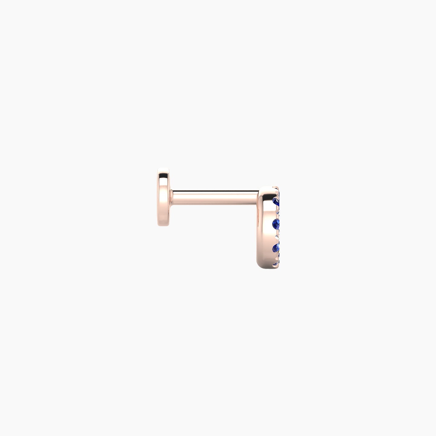 Sulis | 18k Rose Gold 5 mm 5 mm Sapphire Piercing