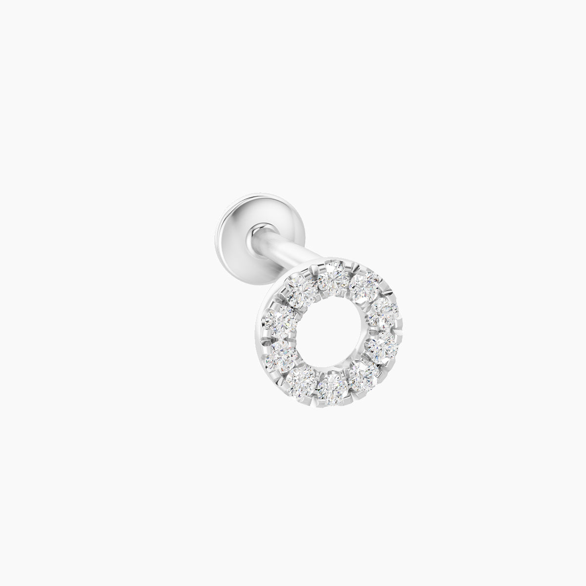 Sulis | 18k White Gold 5 mm 6.5 mm Diamond Piercing