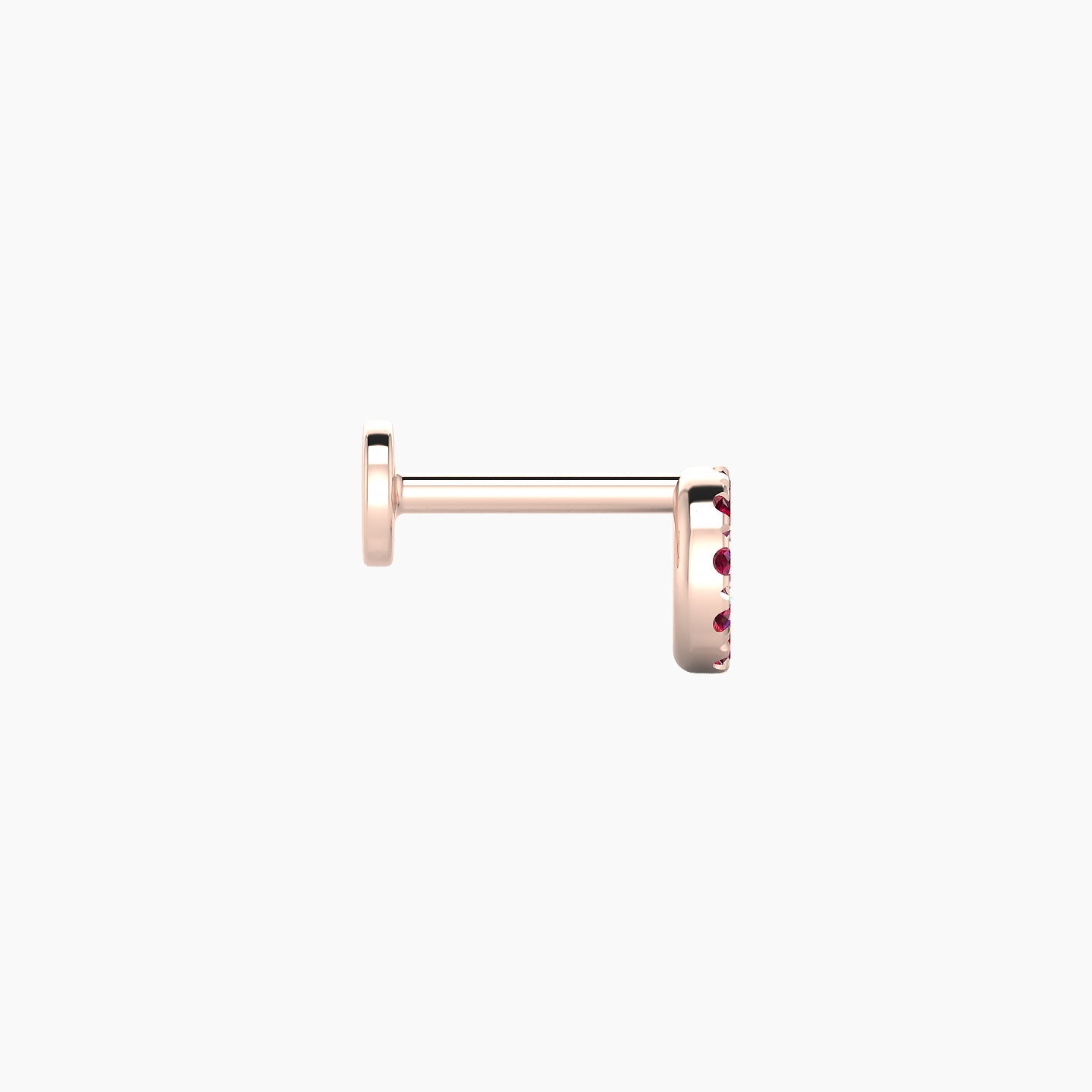 Sulis | 18k Rose Gold 6.5 mm 5 mm Ruby Piercing