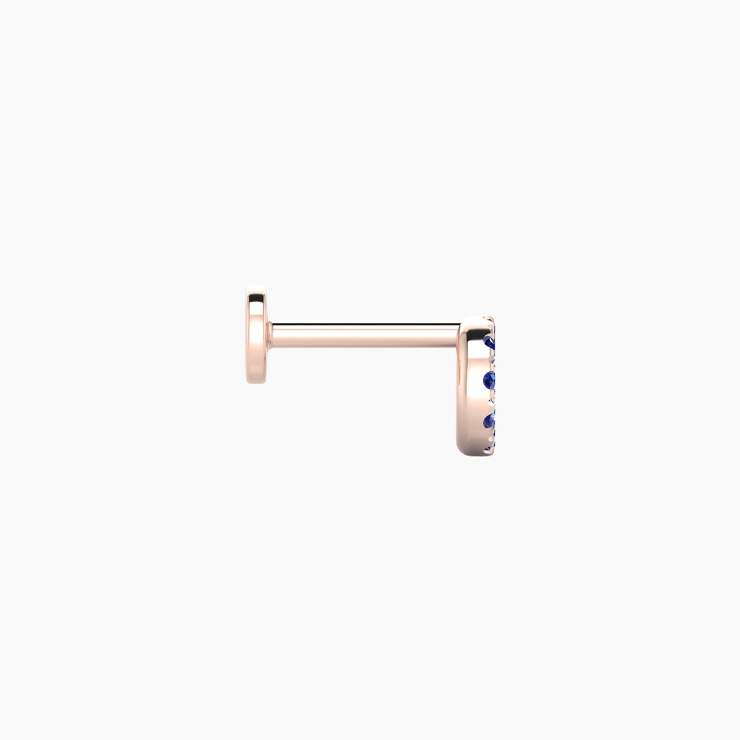 Sulis | 18k Rose Gold 6.5 mm 5 mm Sapphire Piercing