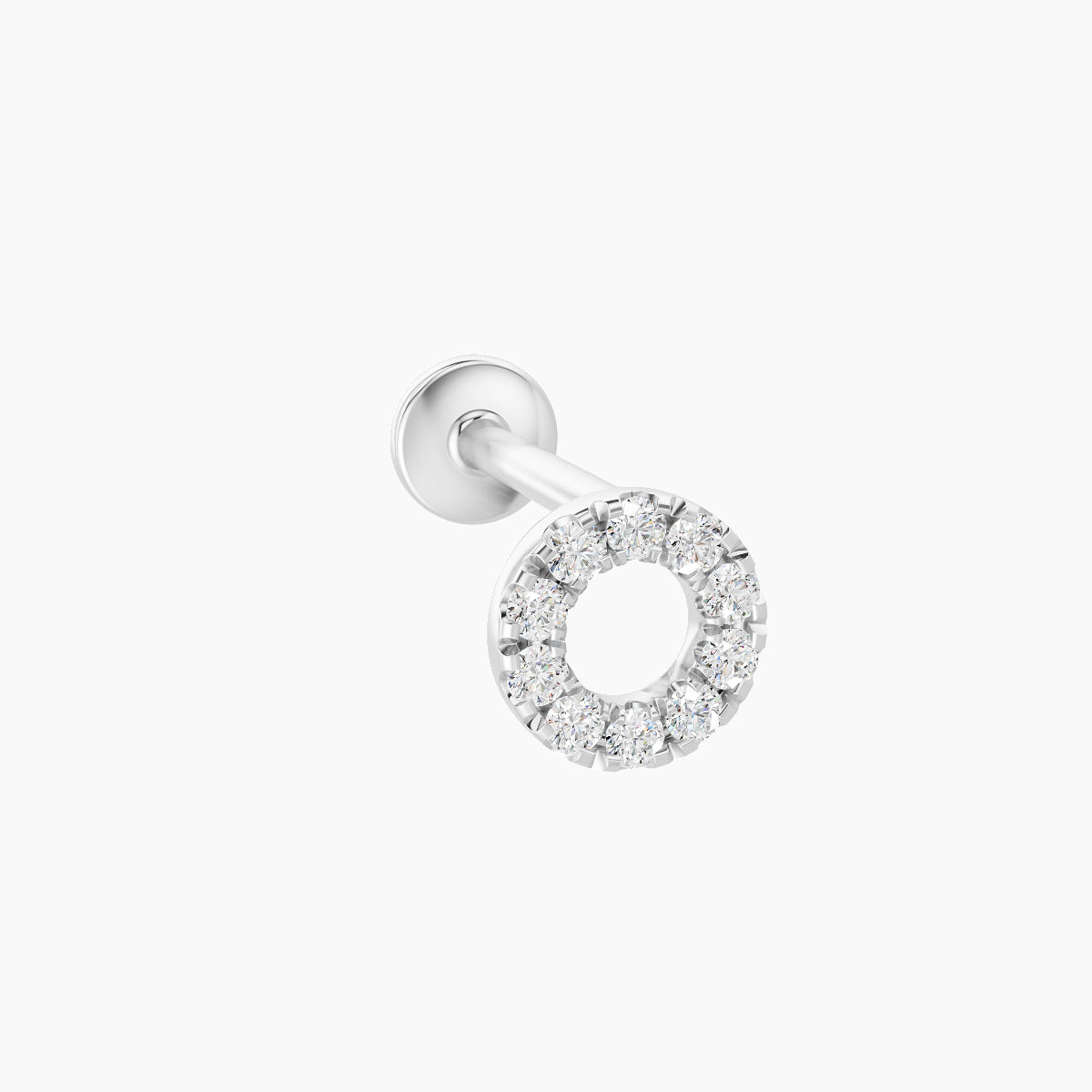 Sulis | 18k White Gold 5 mm 8 mm Diamond Piercing