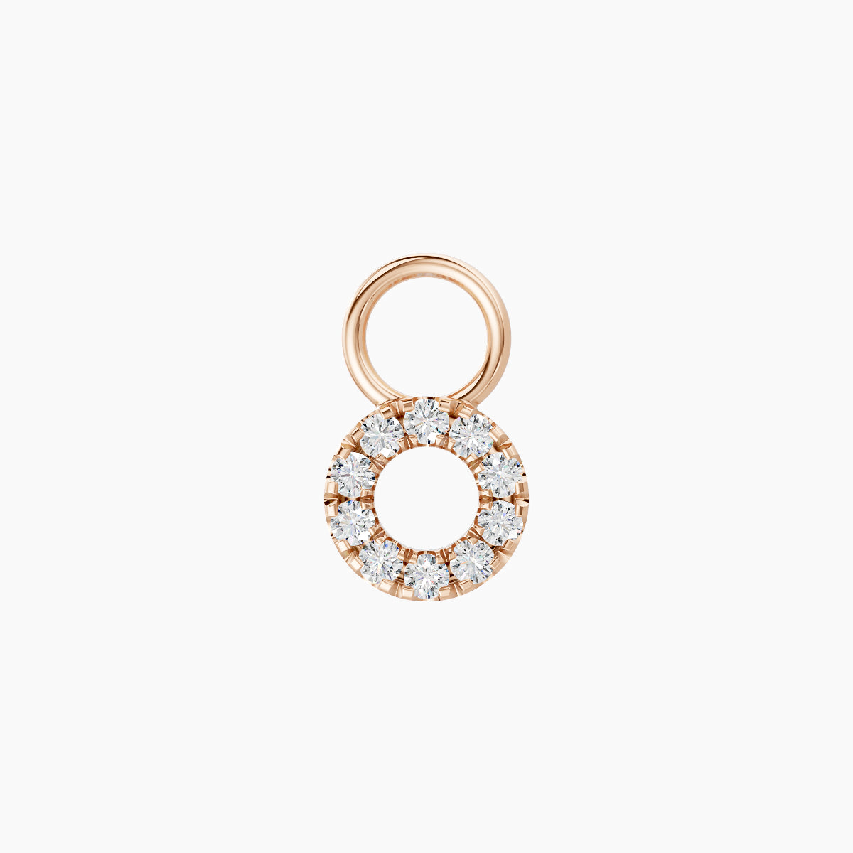 Sulis | 18k Rose Gold 5 mm Diamond Charm