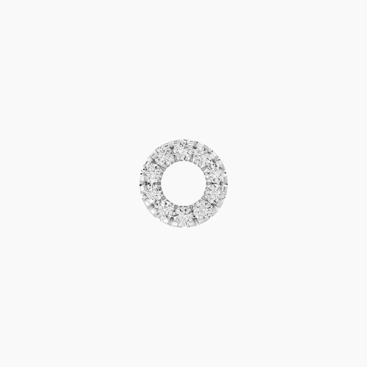 Sulis | 18k White Gold 5 mm Diamond Earring