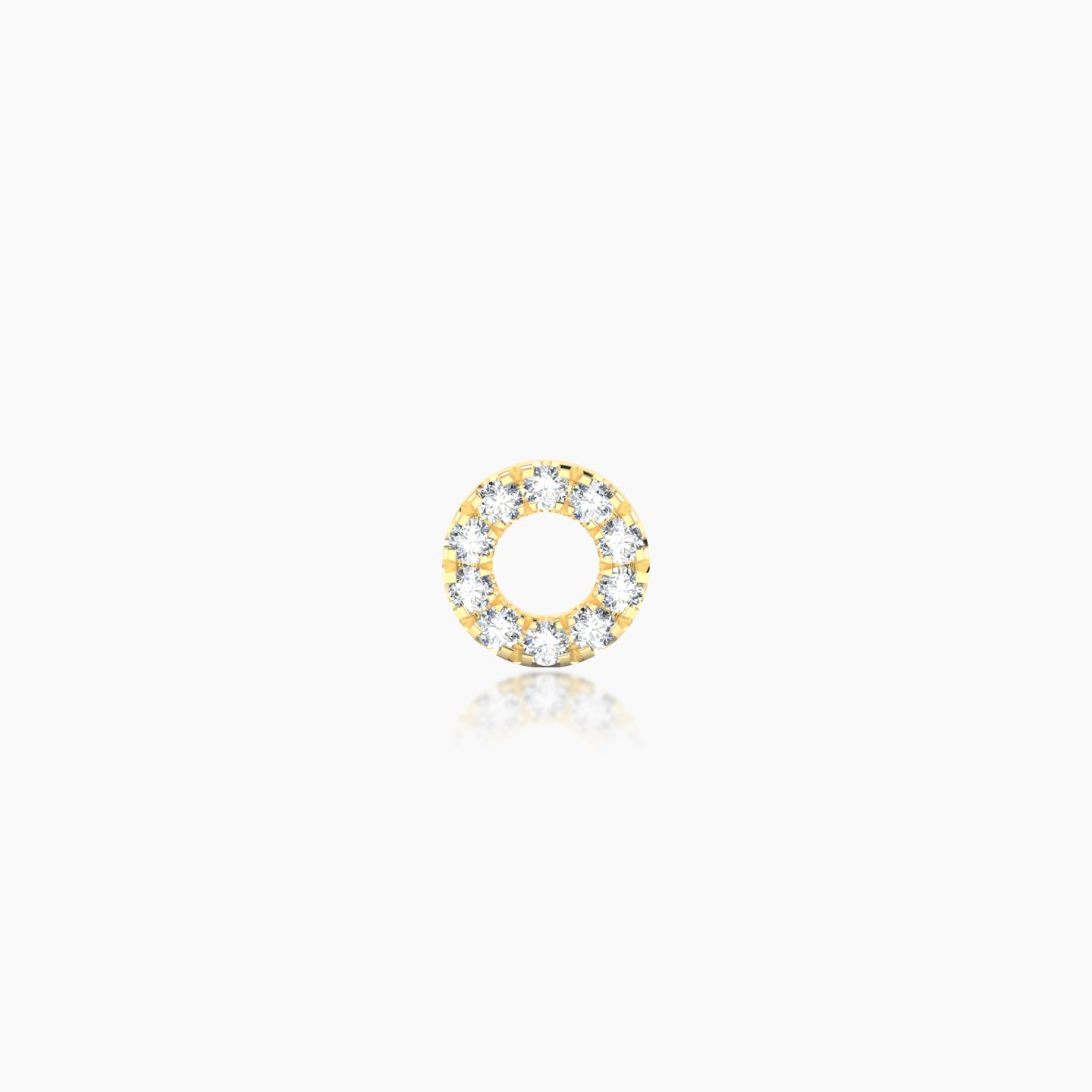 Sulis | 18k Yellow Gold 5 mm Diamond Piercing