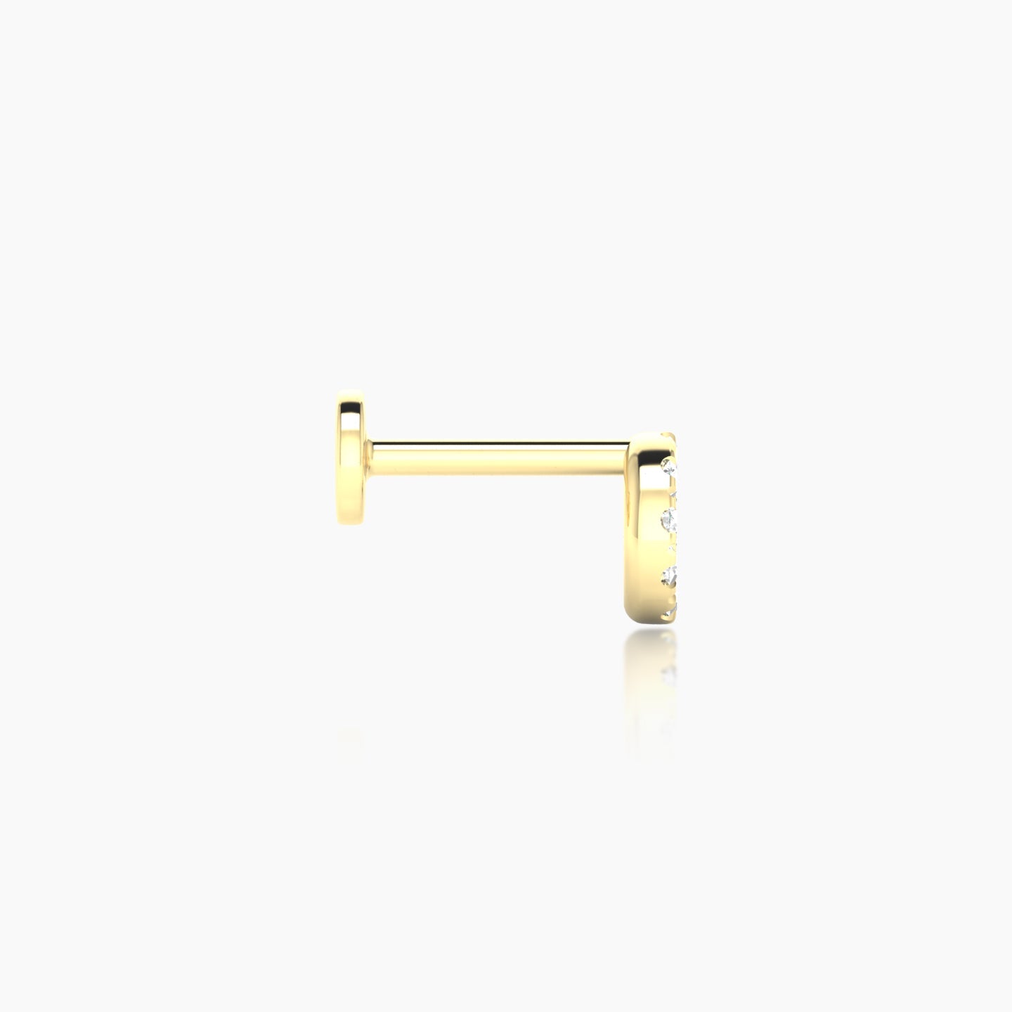 Sulis | 18k Yellow Gold 5 mm Diamond Piercing