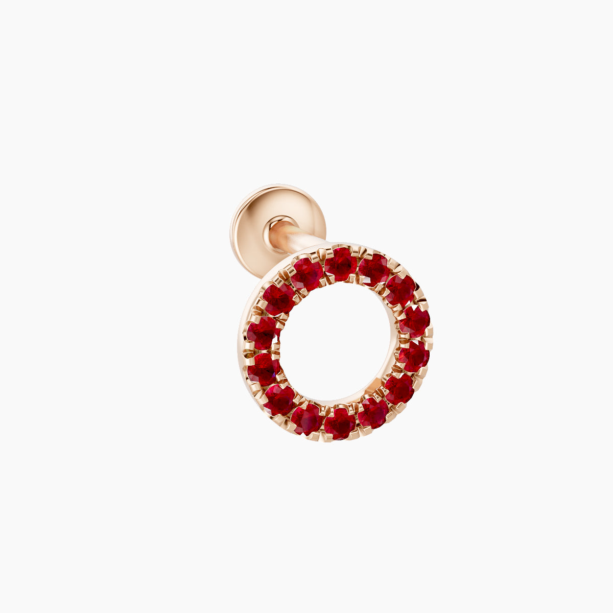 Sulis | 18k Rose Gold 5 mm 6.5 mm Ruby Piercing