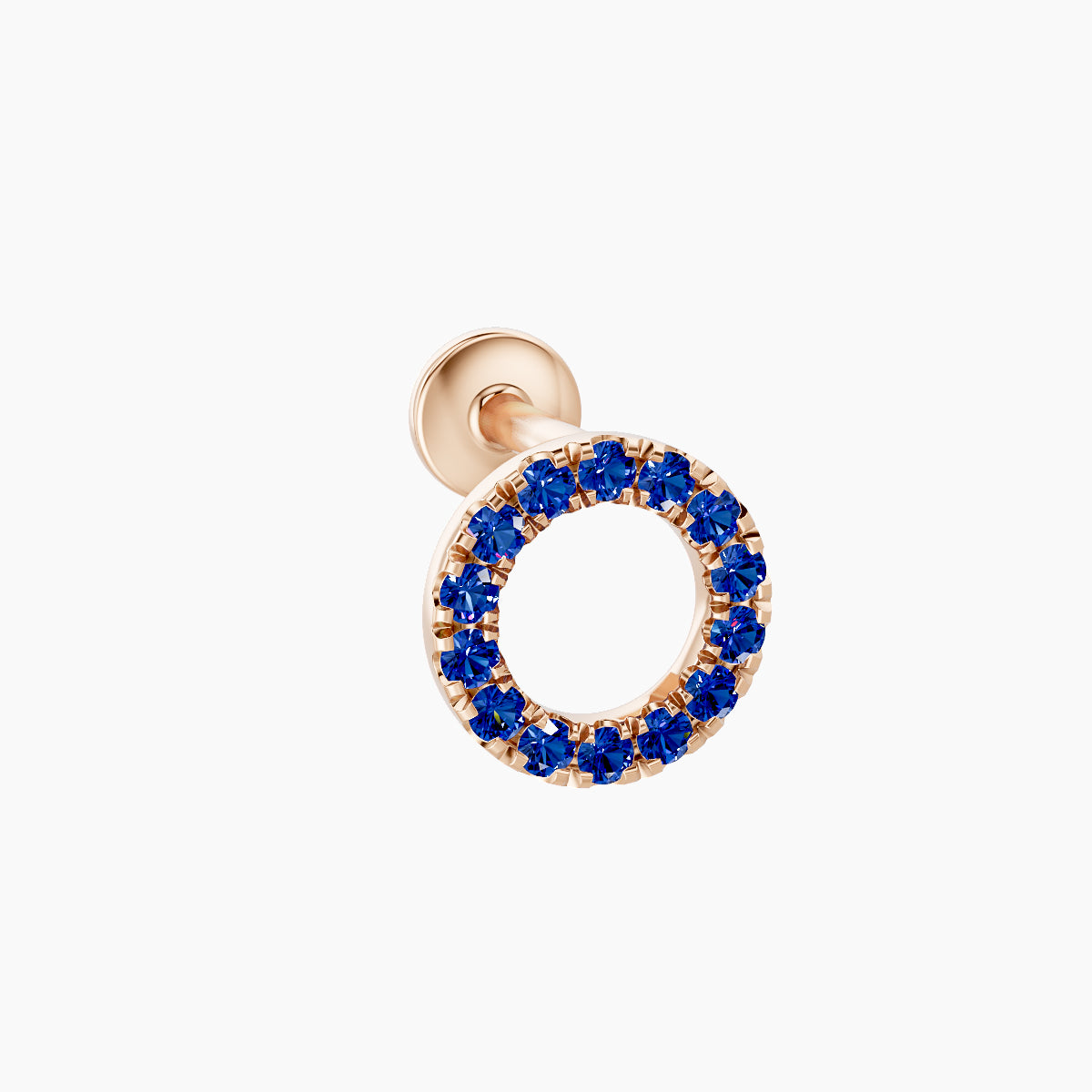 Sulis | 18k Rose Gold 5 mm 6.5 mm Sapphire Piercing