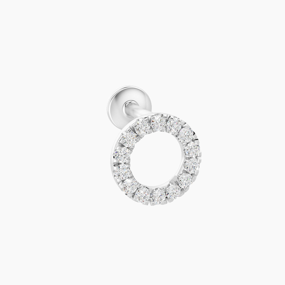 Sulis | 18k White Gold 6.5 mm 5 mm Diamond Piercing