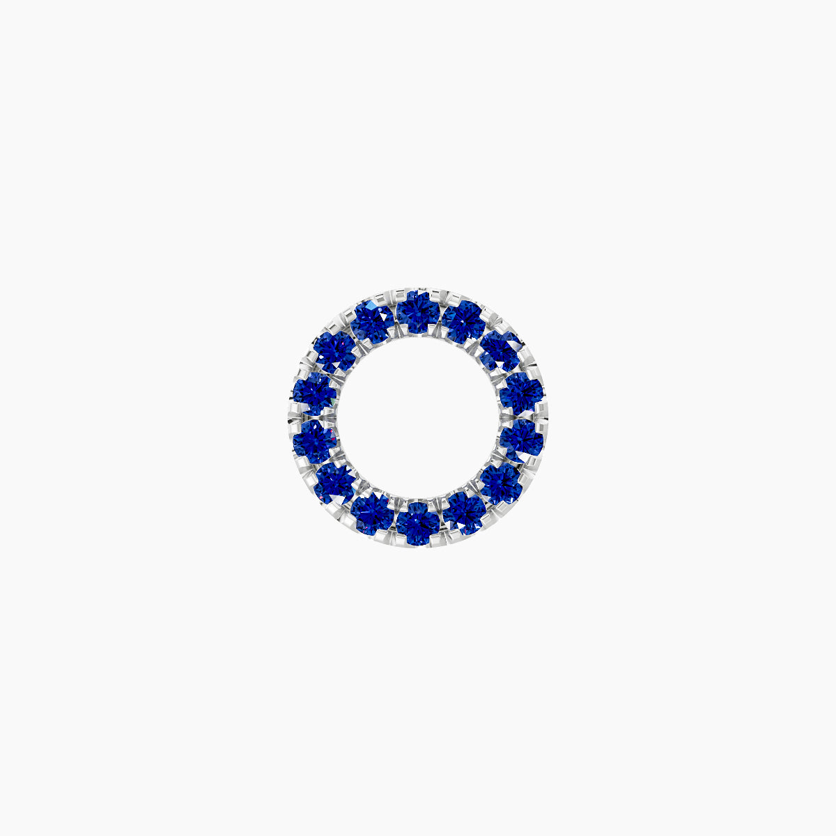 Sulis | 18k White Gold 5 mm 6.5 mm Sapphire Piercing