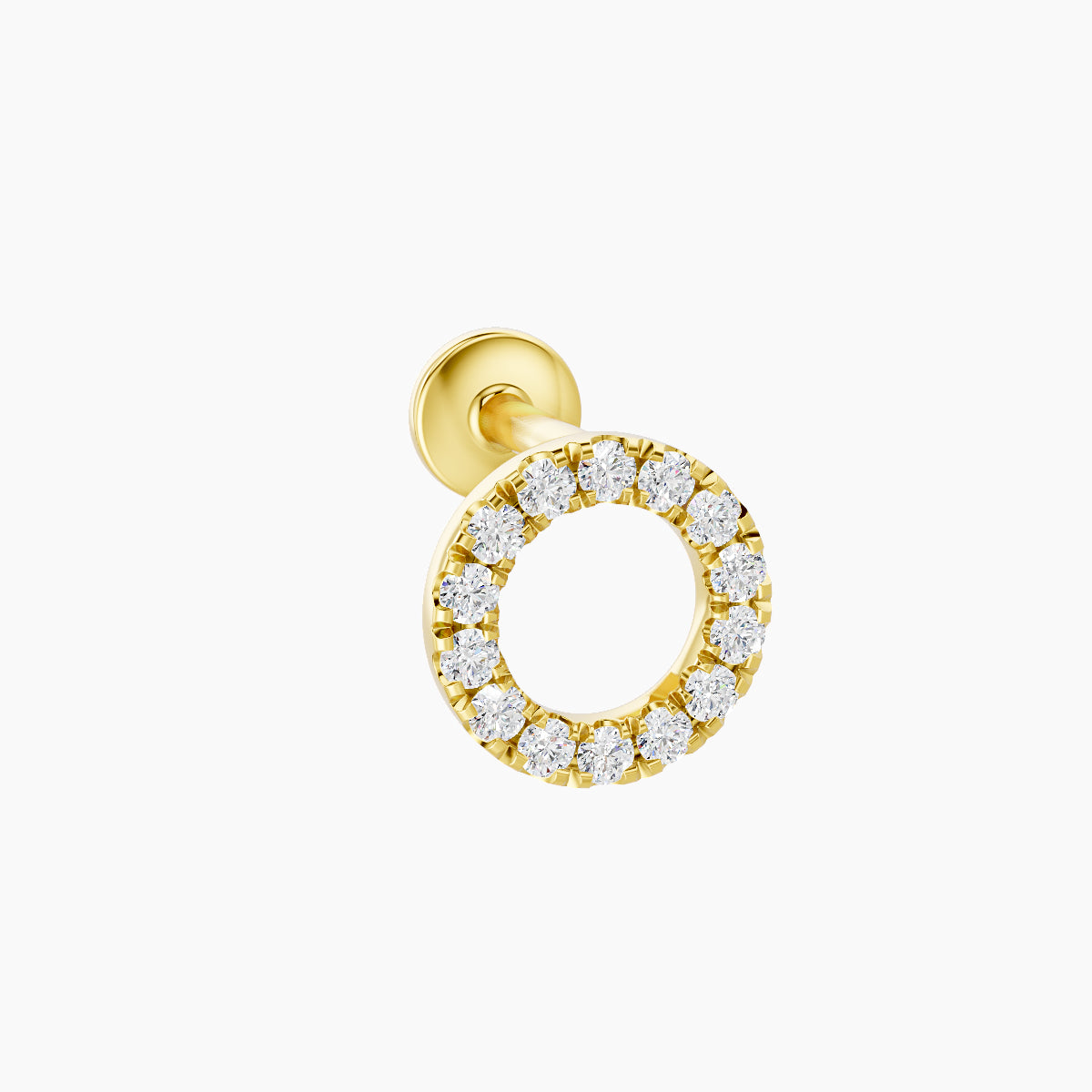Sulis | 18k Yellow Gold 6.5 mm 5 mm Diamond Piercing