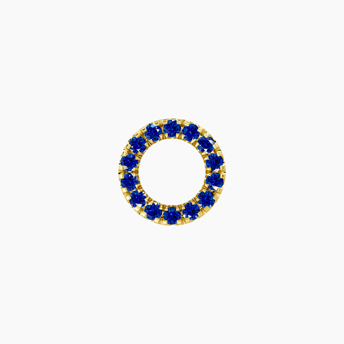 Sulis | 18k Yellow Gold 5 mm 6.5 mm Sapphire Piercing